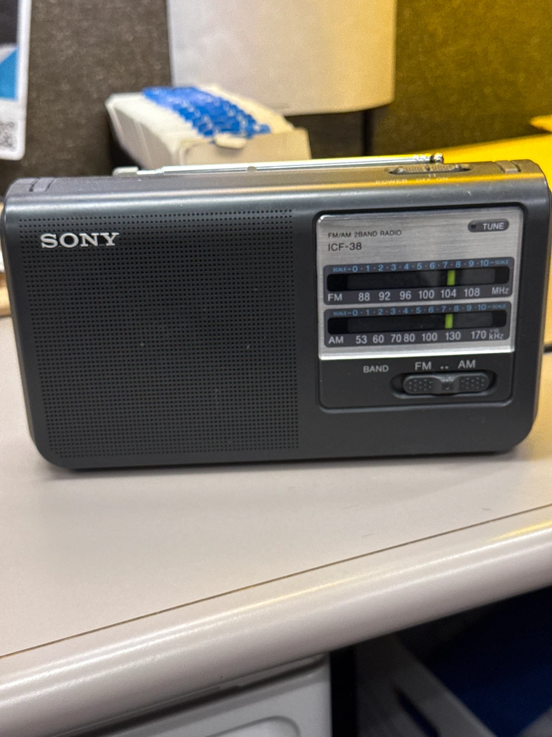 Sony ICF-38 FM/AM Radio