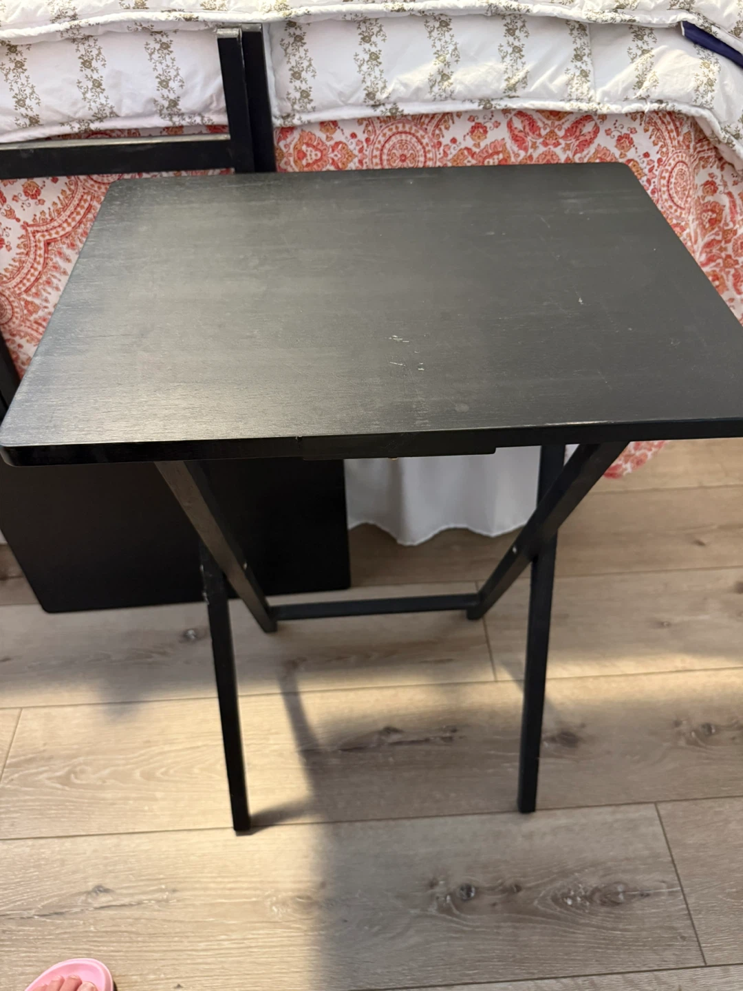 Black Folding TV Tray Table - photo 2