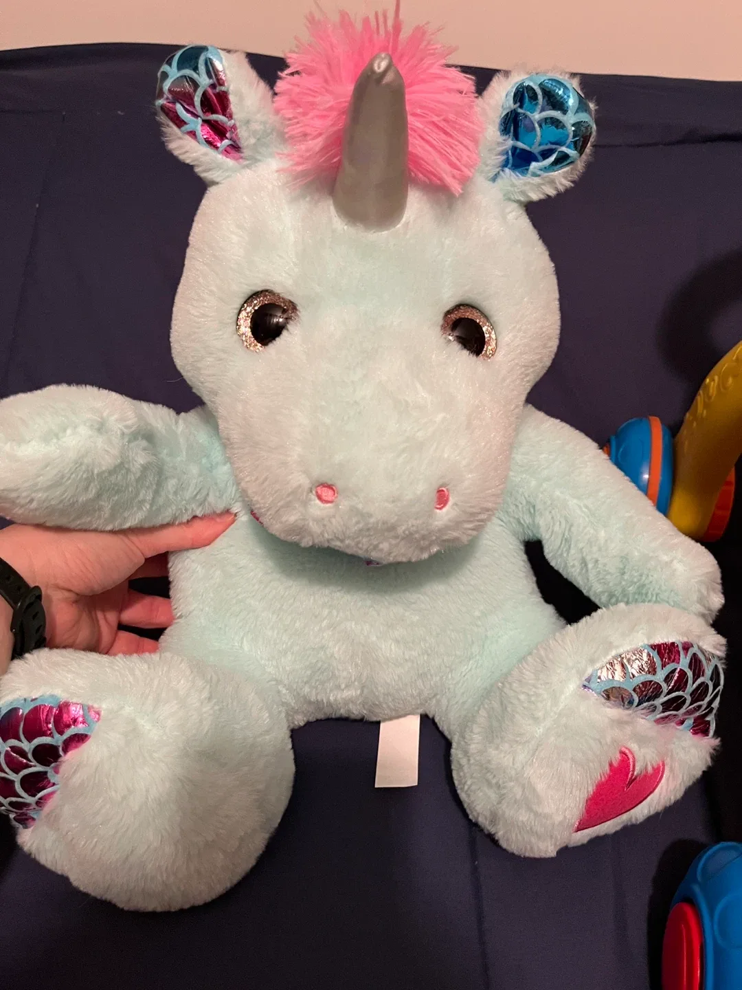 Baby Toy Lot -Unicorn is new, others hardly used image indicator(4)