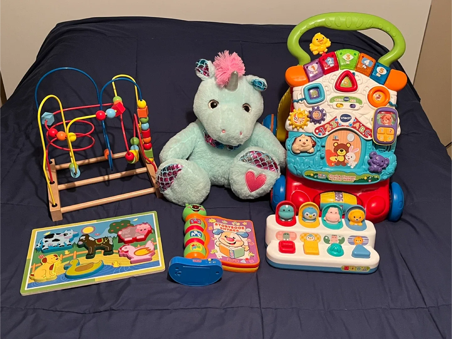 Baby Toy Lot -Unicorn is new, others hardly used