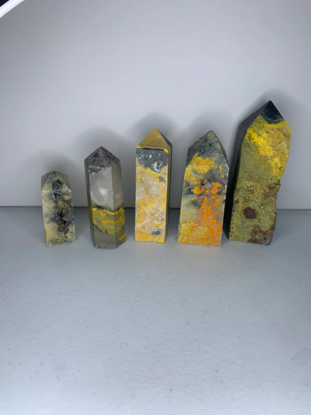 Bumble Bee Jasper Towers - Crystal Healing thumbnail