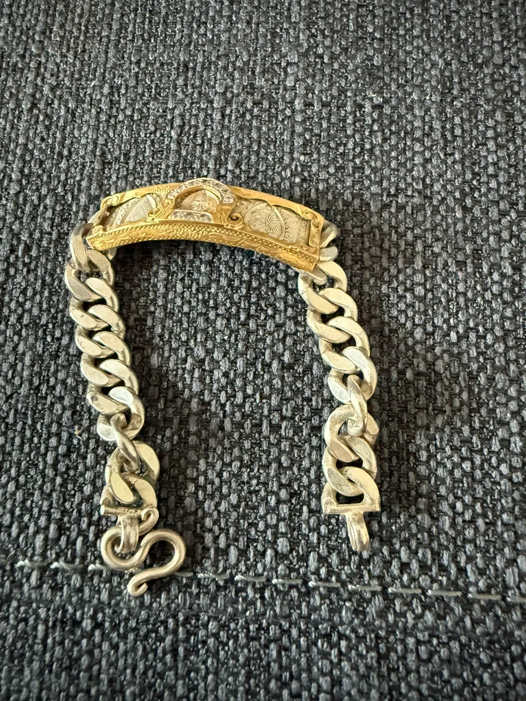 Vintage Silver & Gold Bracelet thumbnail