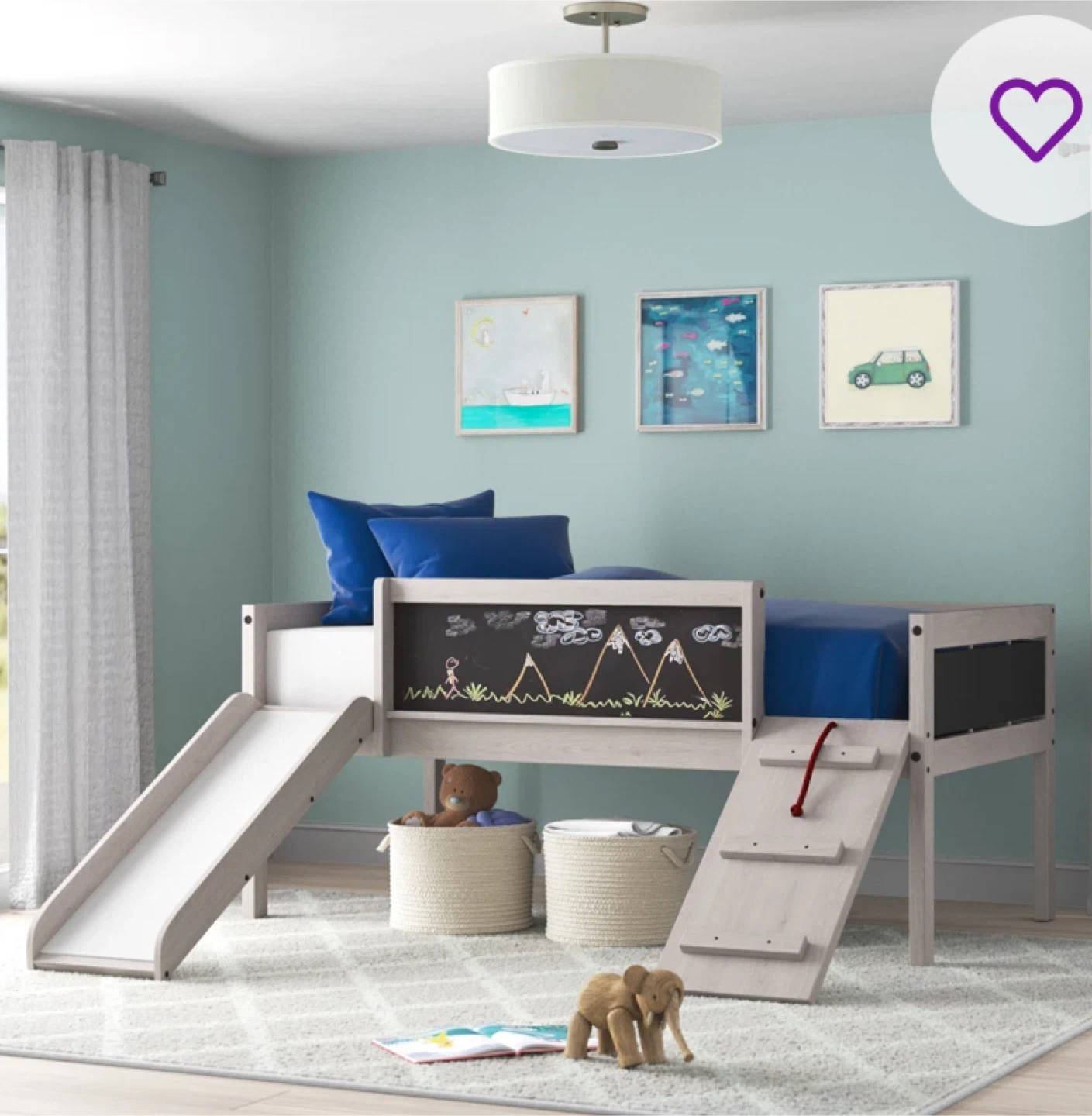 Donco Kids Twin Loft Bed with Slide - photo 2