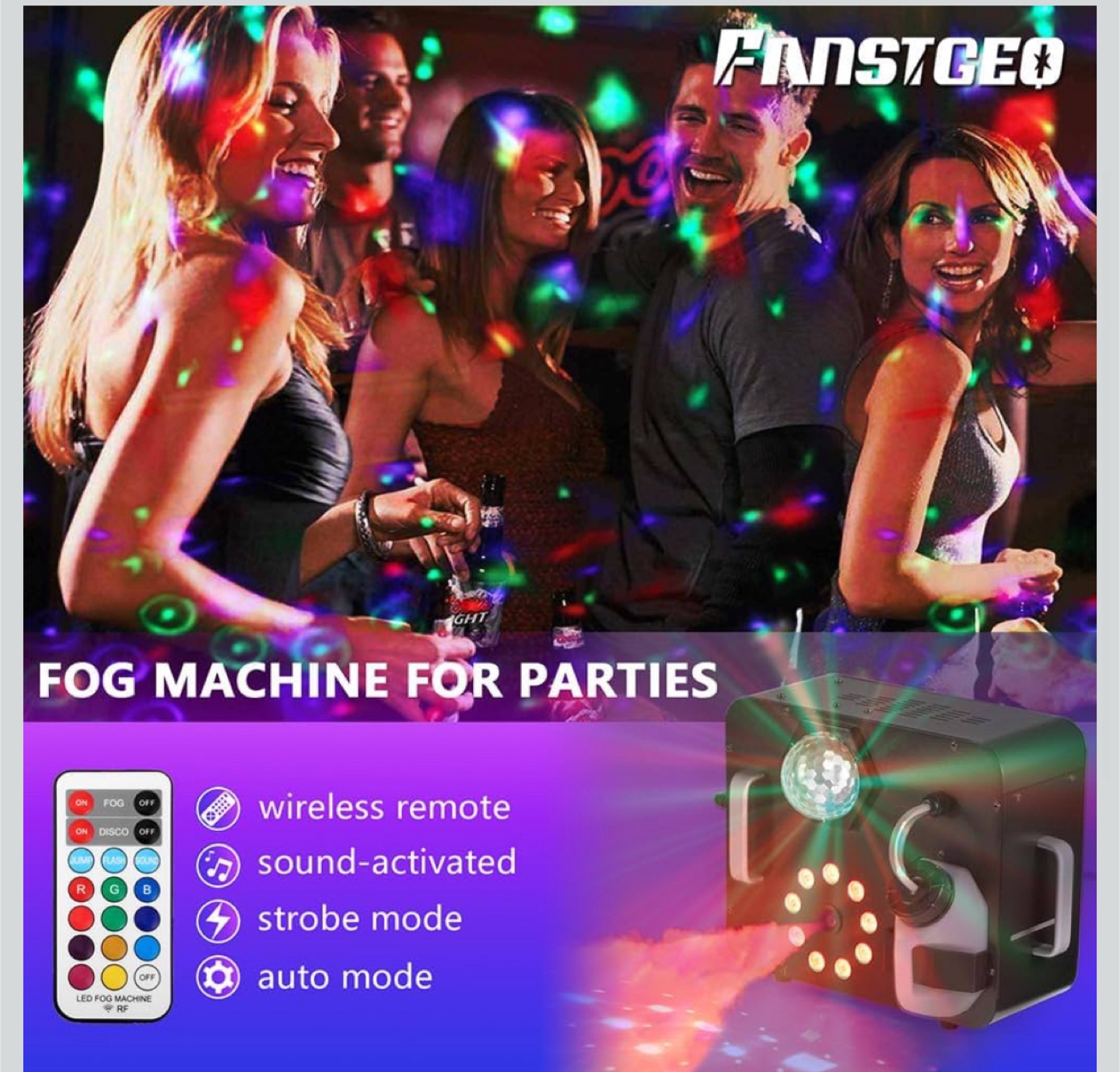 Fanstgeo Fog Machine with LED Light - photo 4