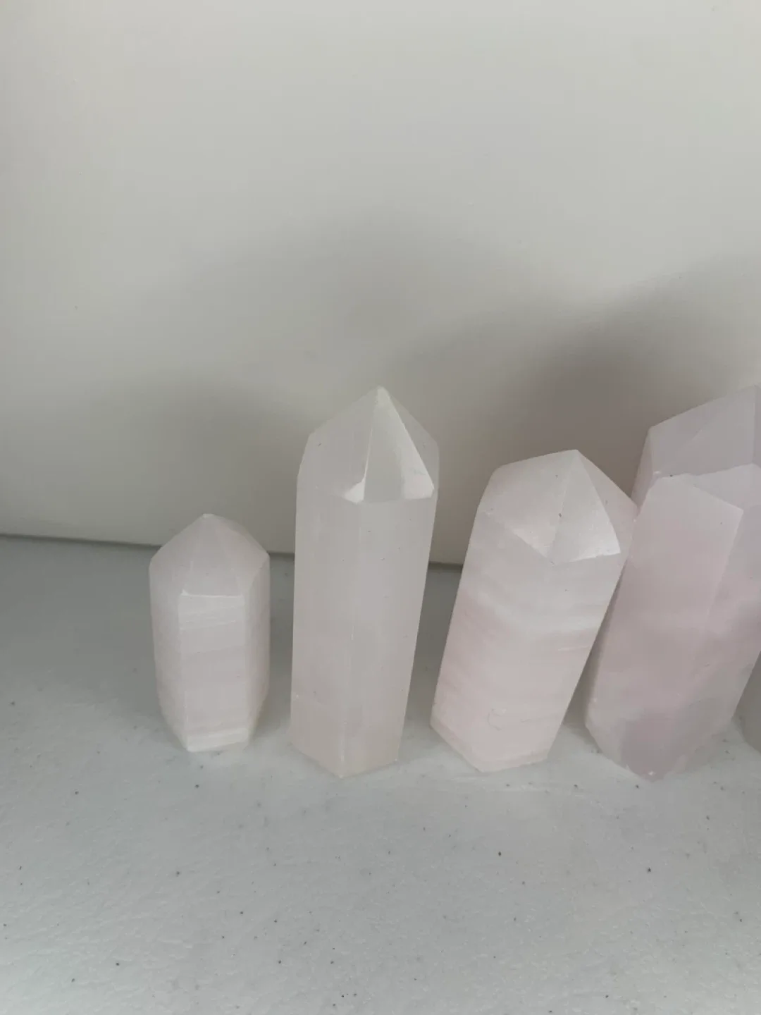 Pink calcite Crystal Towers - Set of 5 image indicator(3)