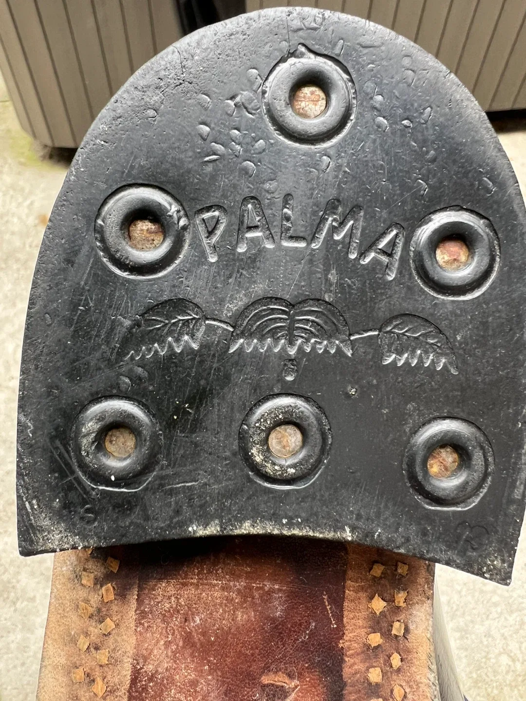 Vintage Men’s Black Palma Military Leather Riding Boots, size 42 image indicator(6)