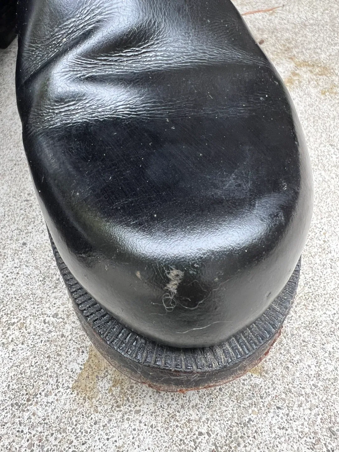 Vintage Men’s Black Palma Military Leather Riding Boots, size 42 image indicator(4)