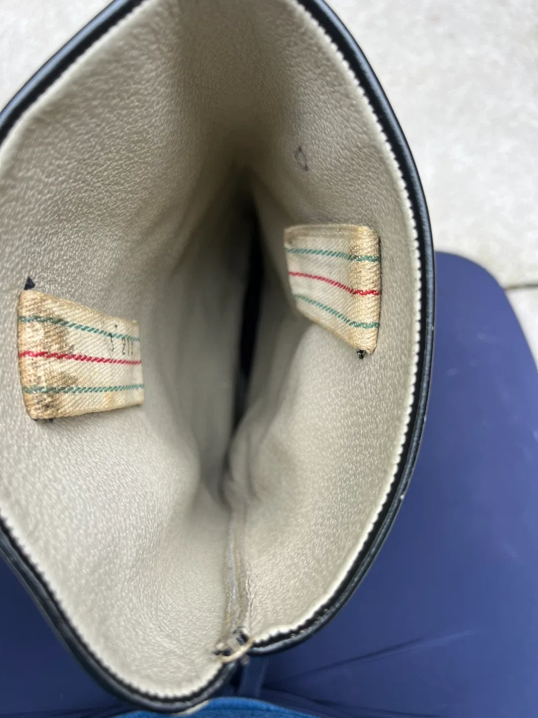 Vintage Men’s Black Palma Military Leather Riding Boots, size 42 image indicator(8)