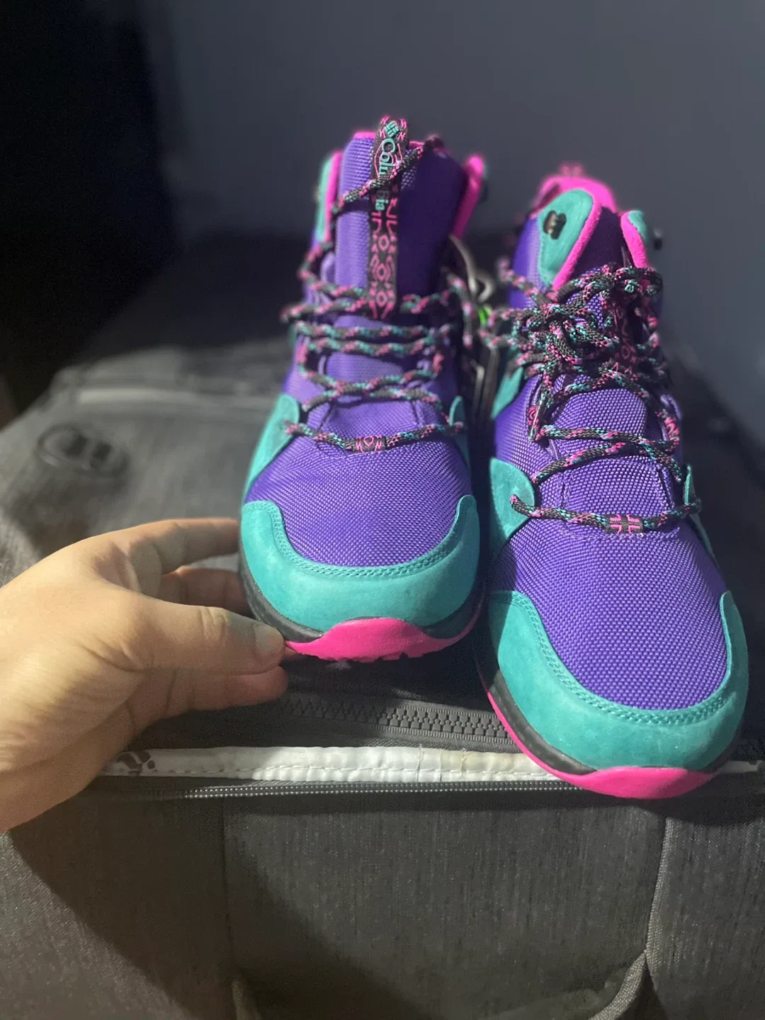 Columbia Purple/Teal Hiking Boots image indicator(3)