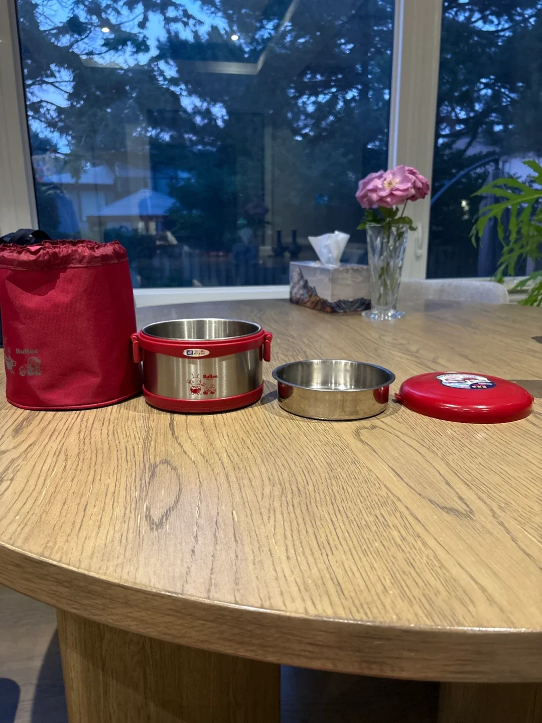 Buffee Stainless Steel Food Container with Bag image indicator(2)