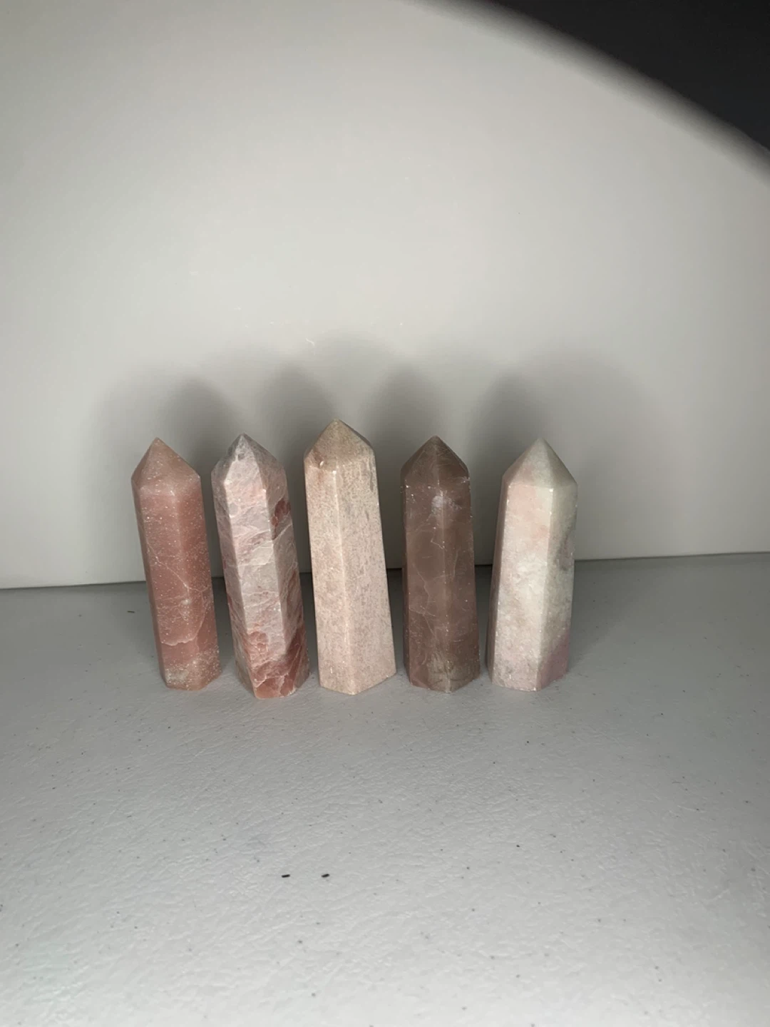 Pink Opal Crystal Towers