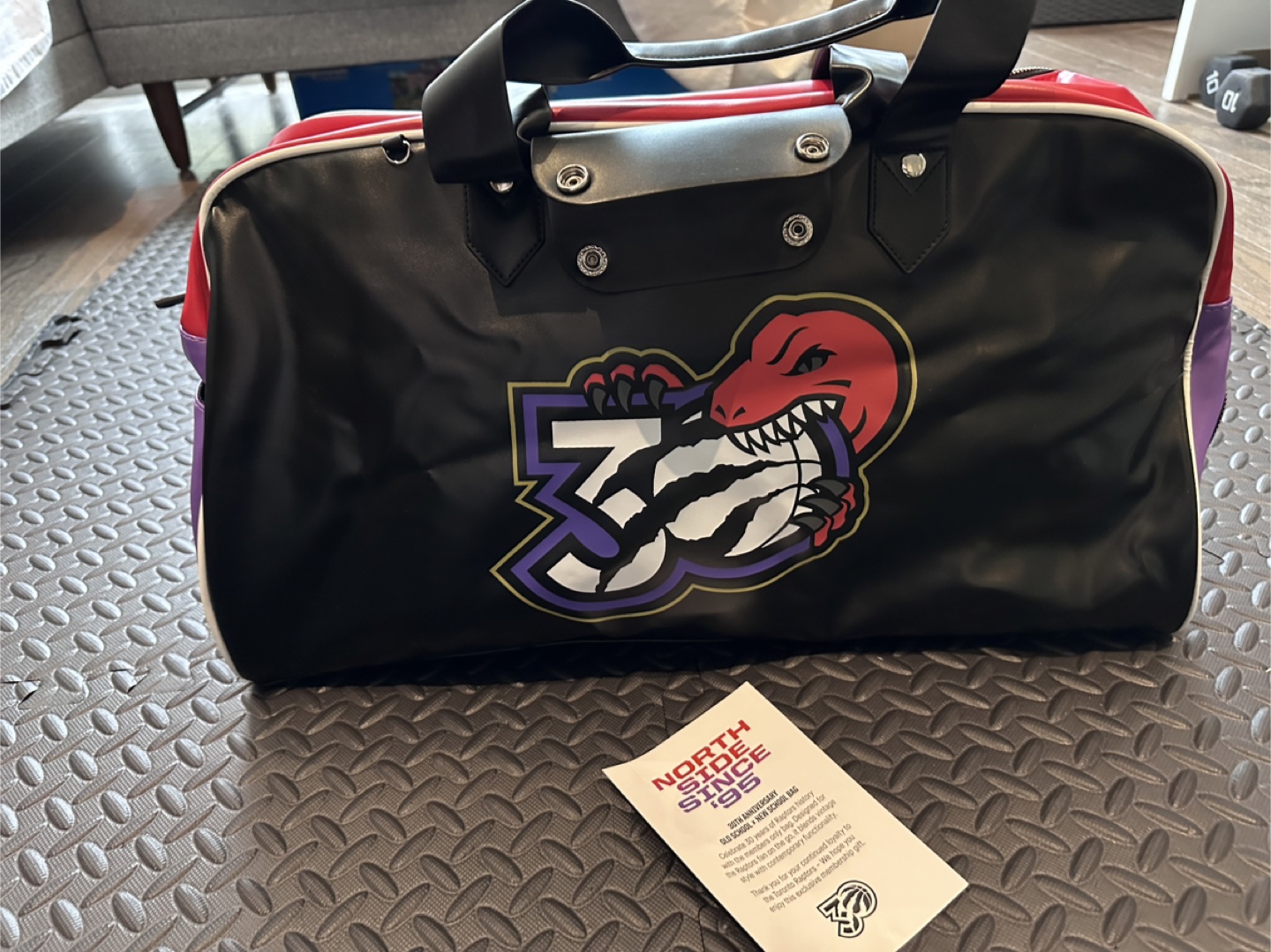 Brand New Toronto Raptors 30th Anniversary Duffle Bag - photo 2