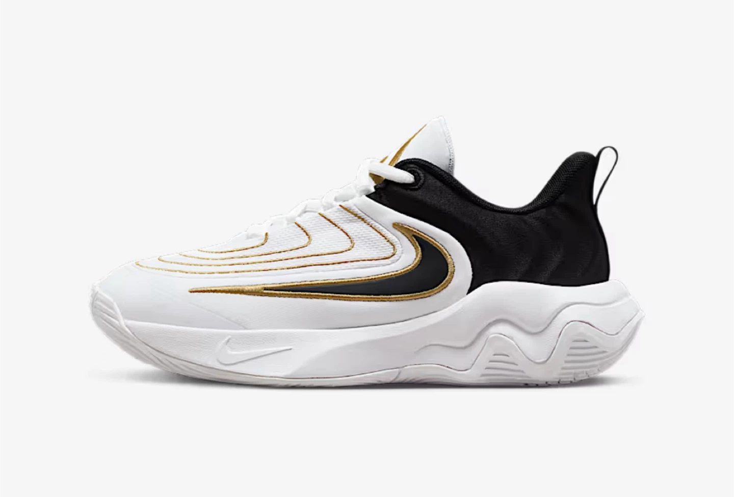 Nike Freak 5 White/Black/Gold 13.5 C US