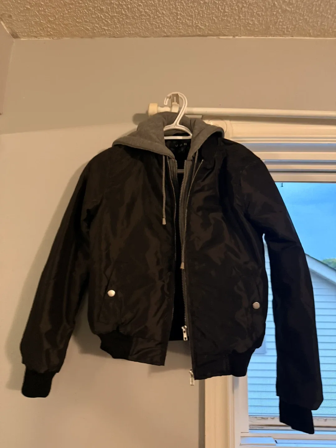 URB Black Bomber Jacket thumbnail
