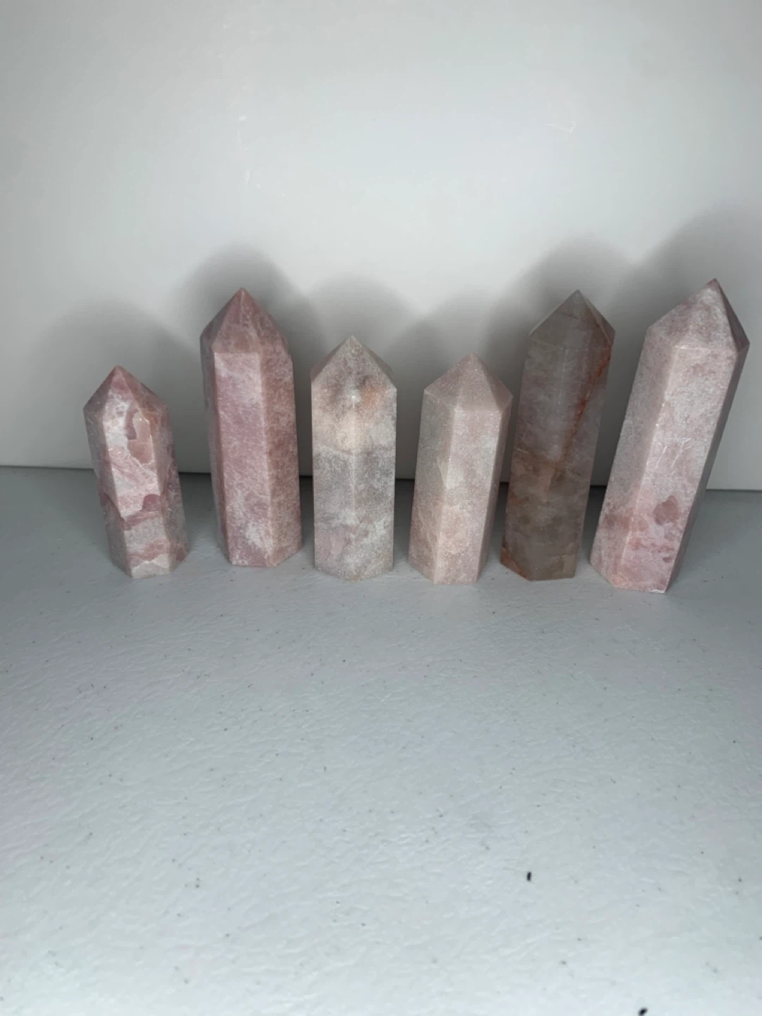 Pink Opal Crystal Points - Set of 6 - photo 3