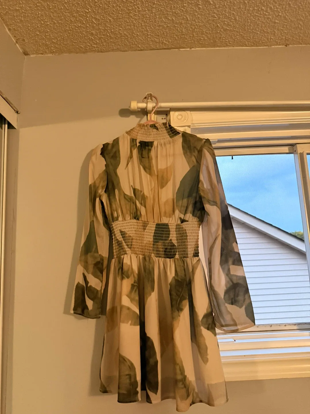 Leaf Print Dress - Size Small thumbnail