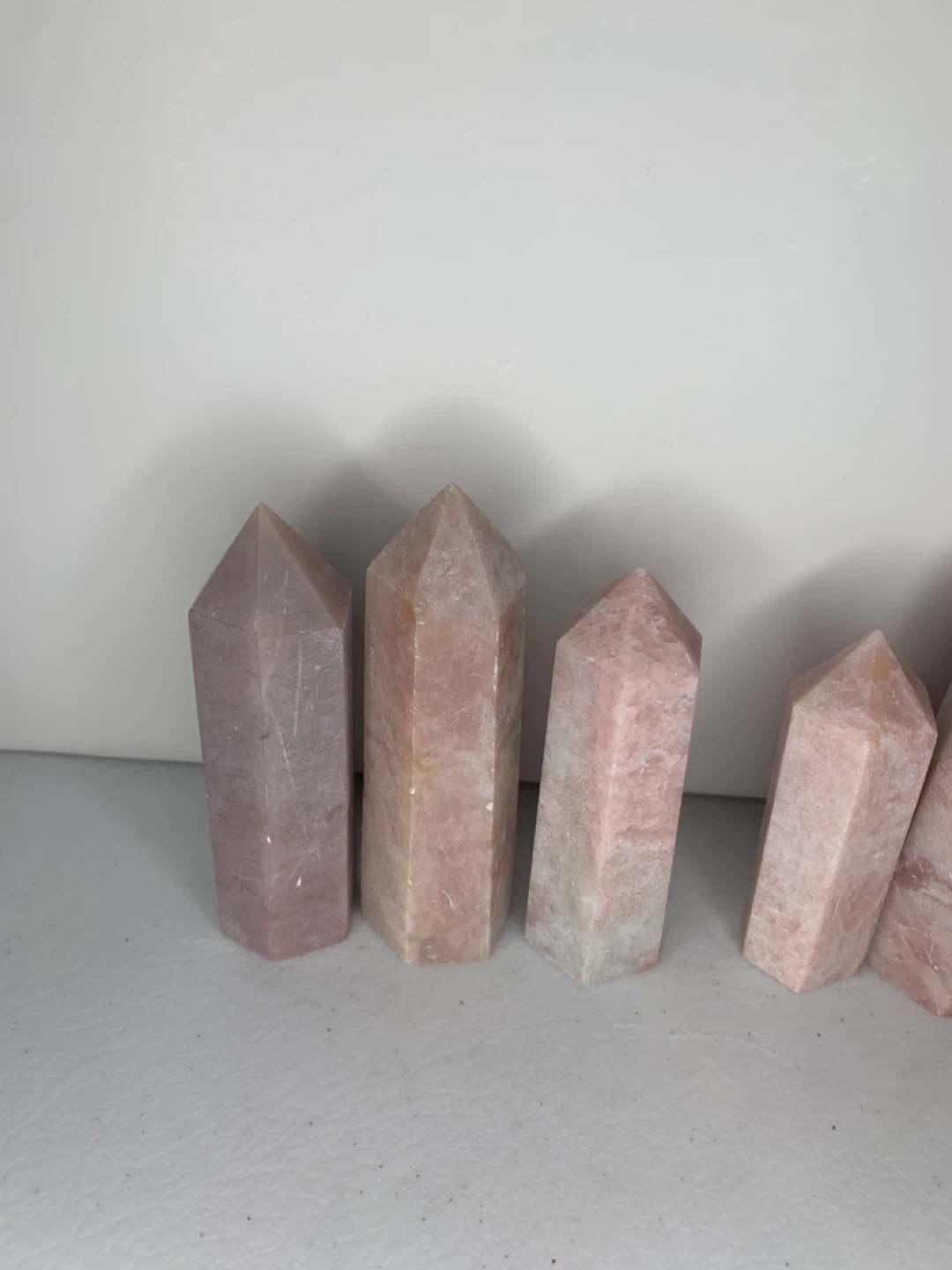 Pink Opal Crystal Points - Set of 6