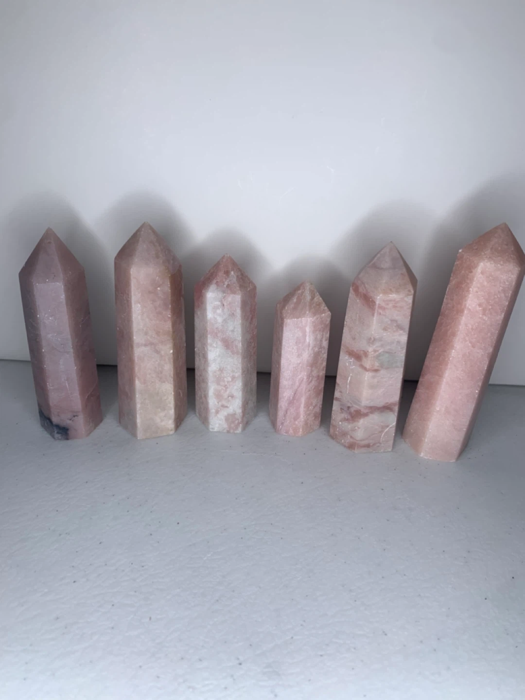 Pink Opal Crystal Points - Set of 6 - photo 4