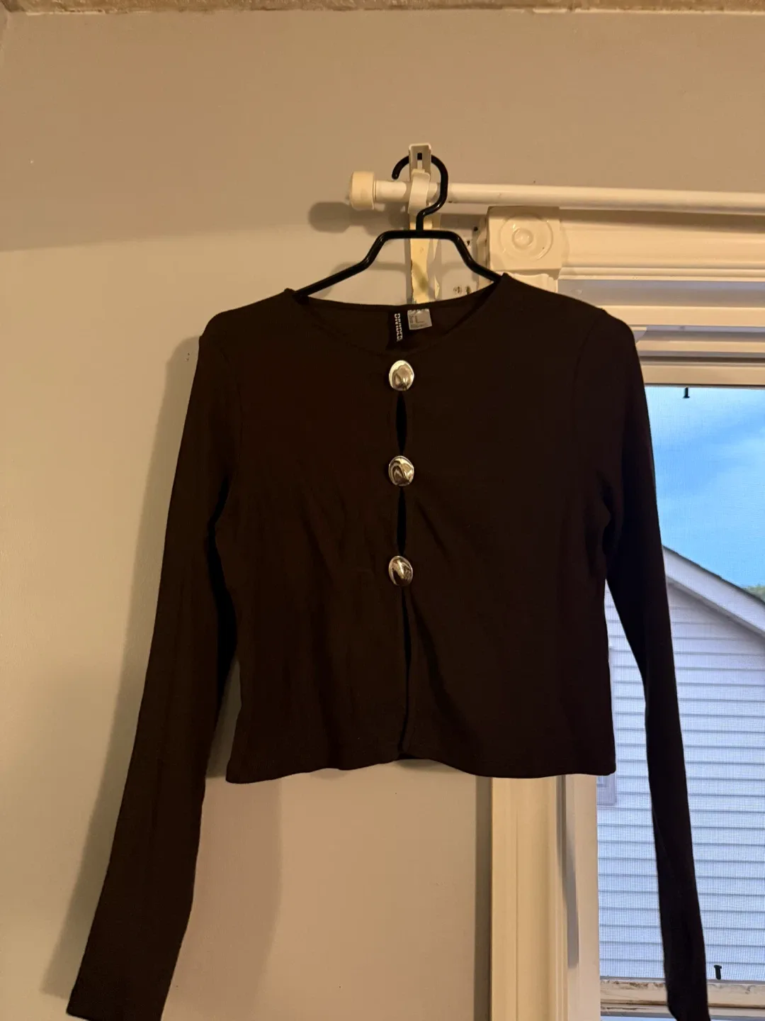H&M Divided Brown Cardigan - Size M thumbnail