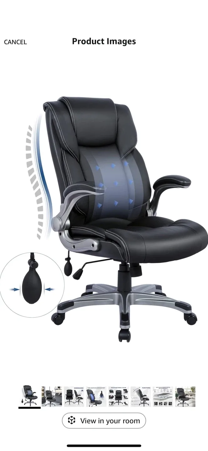 Multifunctional Black Office Chair image indicator(7)