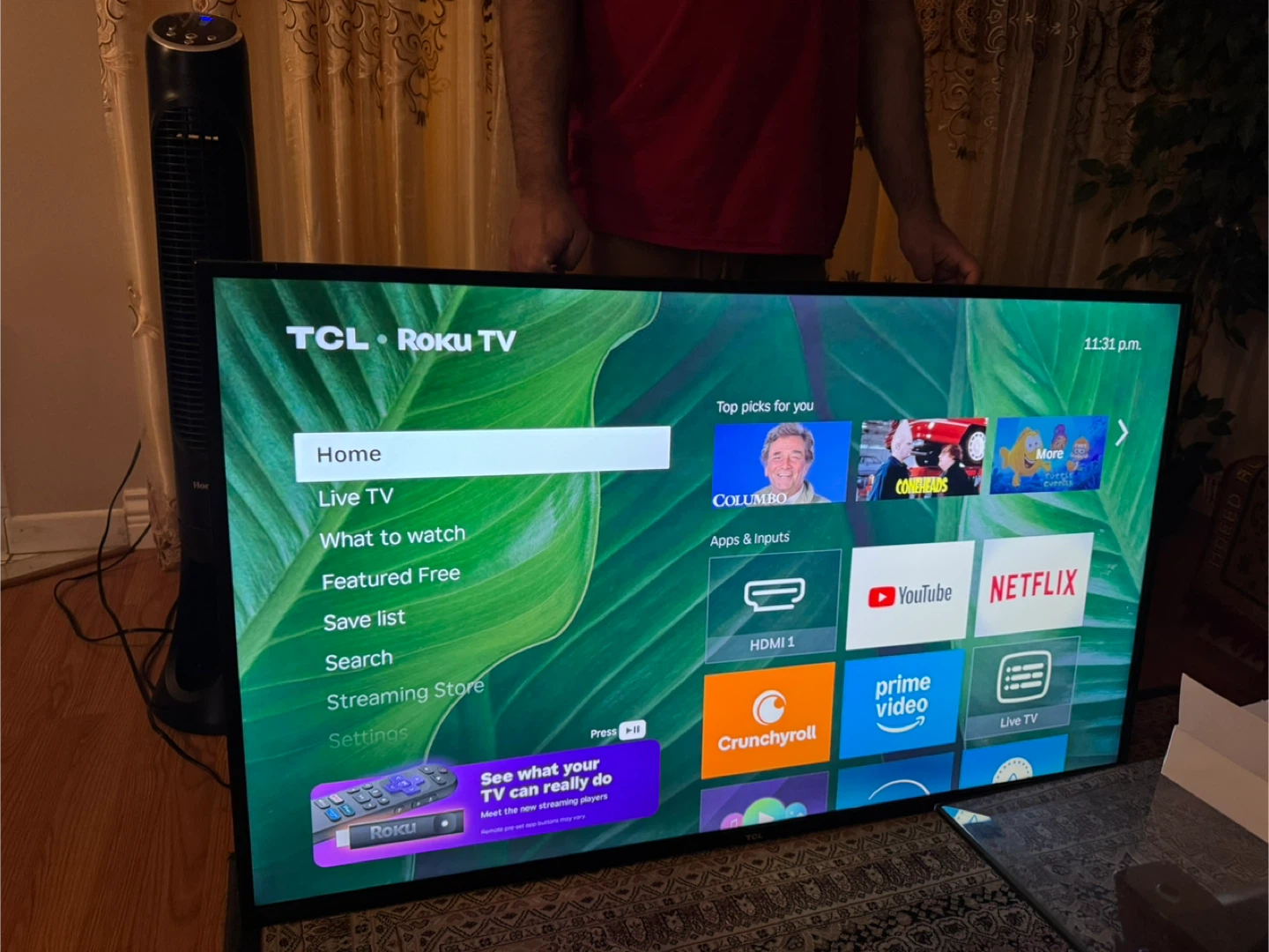 55 inch TCL 4K Smart TV