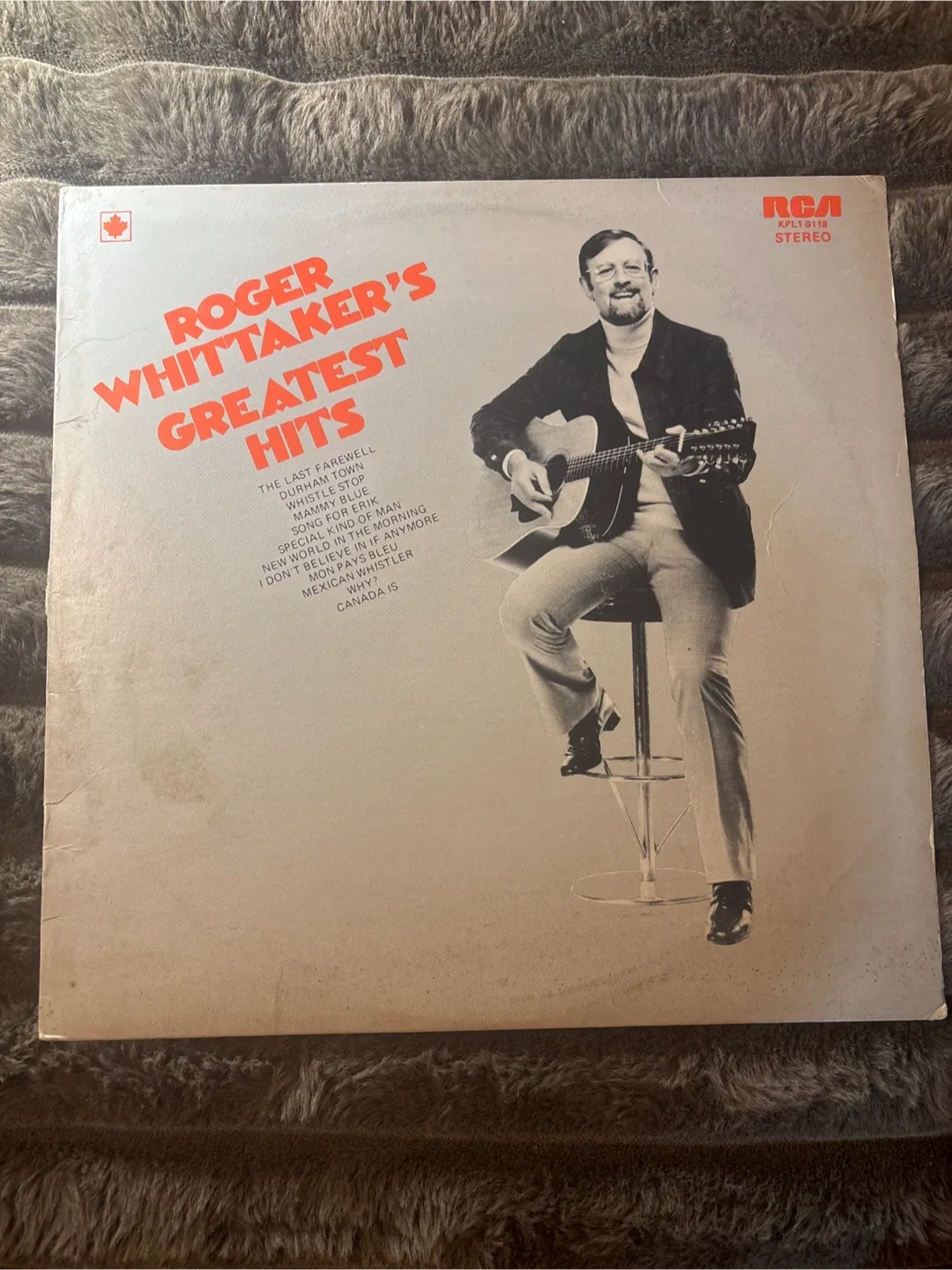 Roger Whittaker's Greatest Hits Vinyl Record thumbnail