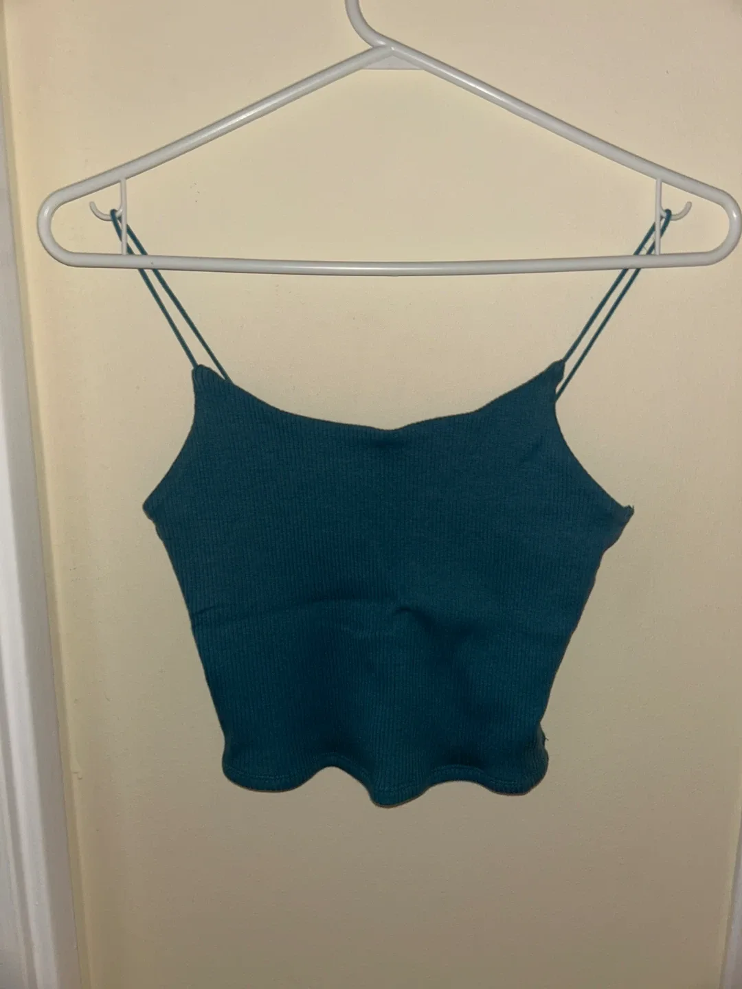 Teal Ribbed Tank Top - Size M thumbnail