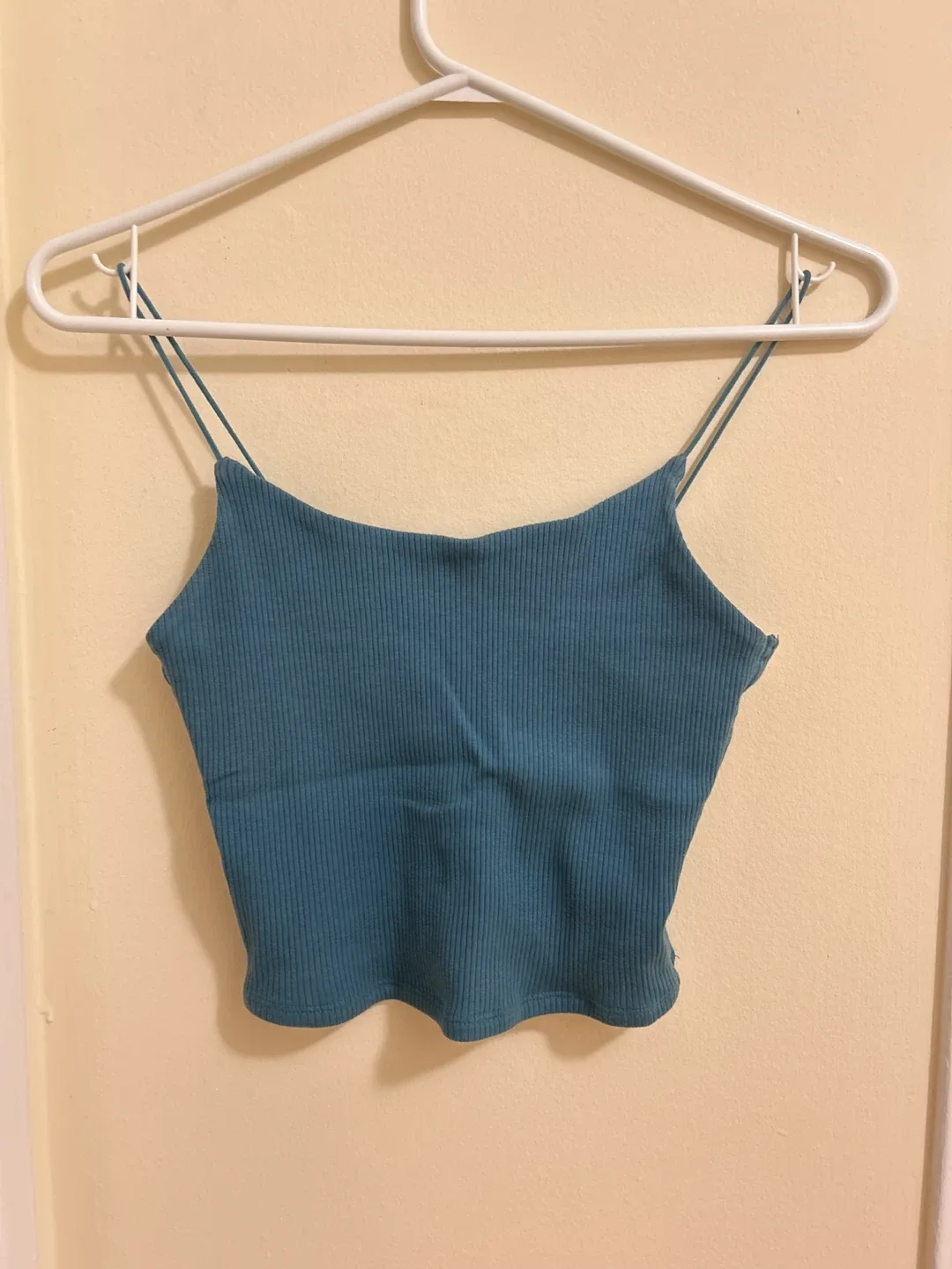 Teal Ribbed Tank Top - Size M image indicator(2)