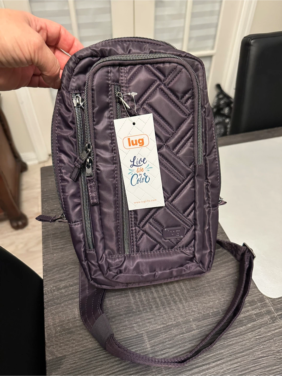 Lug Tailgate Crossbody Bag - Plum Brand New