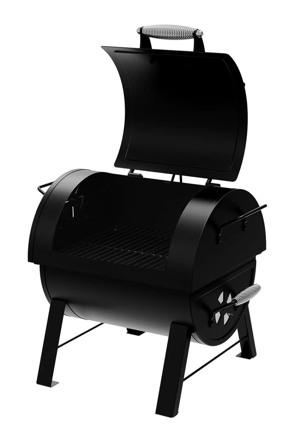 Dyna-Glo Signature Series charcoal tabletop BBQ and side firebox image indicator(2)