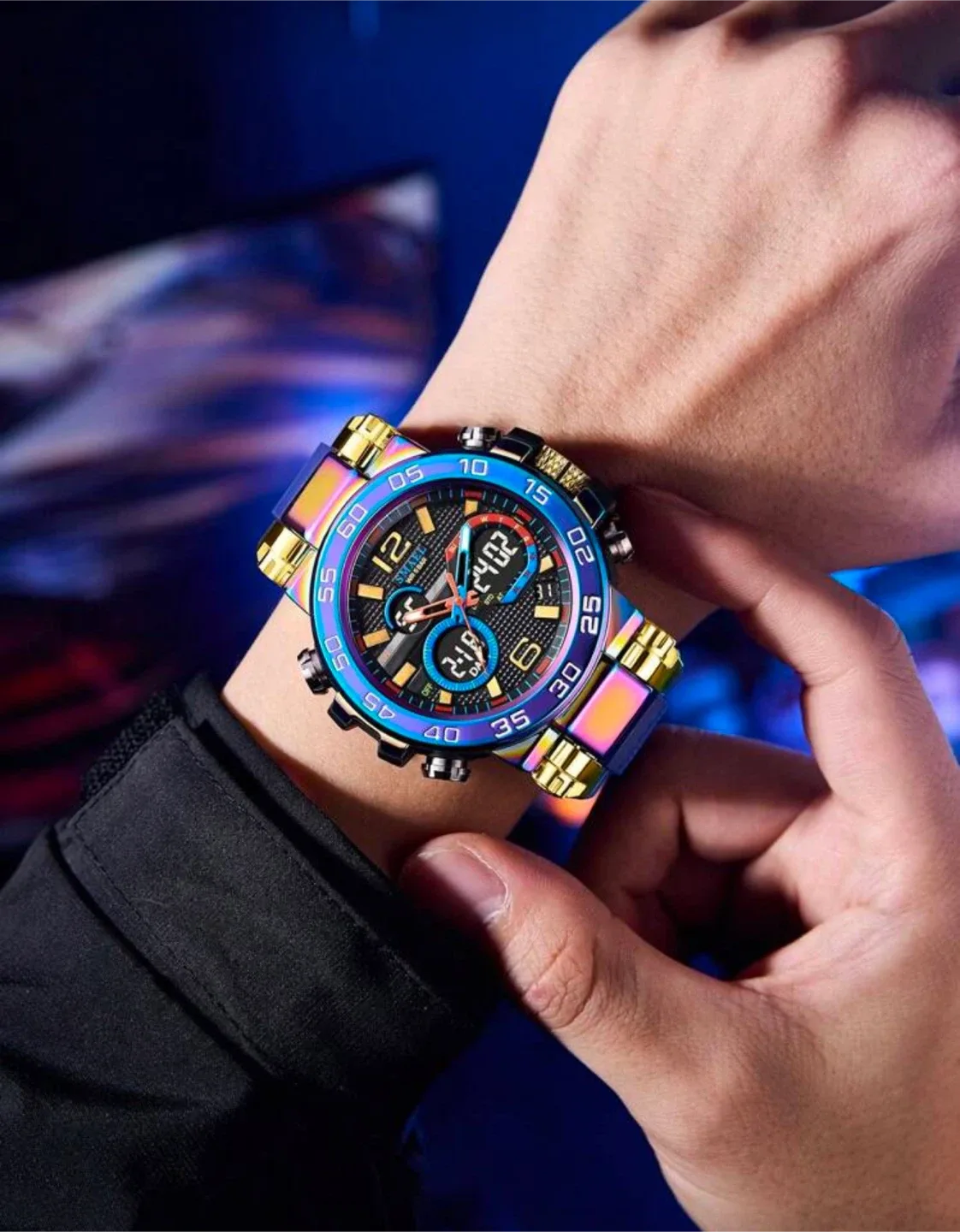 Rainbow Waterproof Watch(-30% off 😍✈️🚚) image indicator(3)