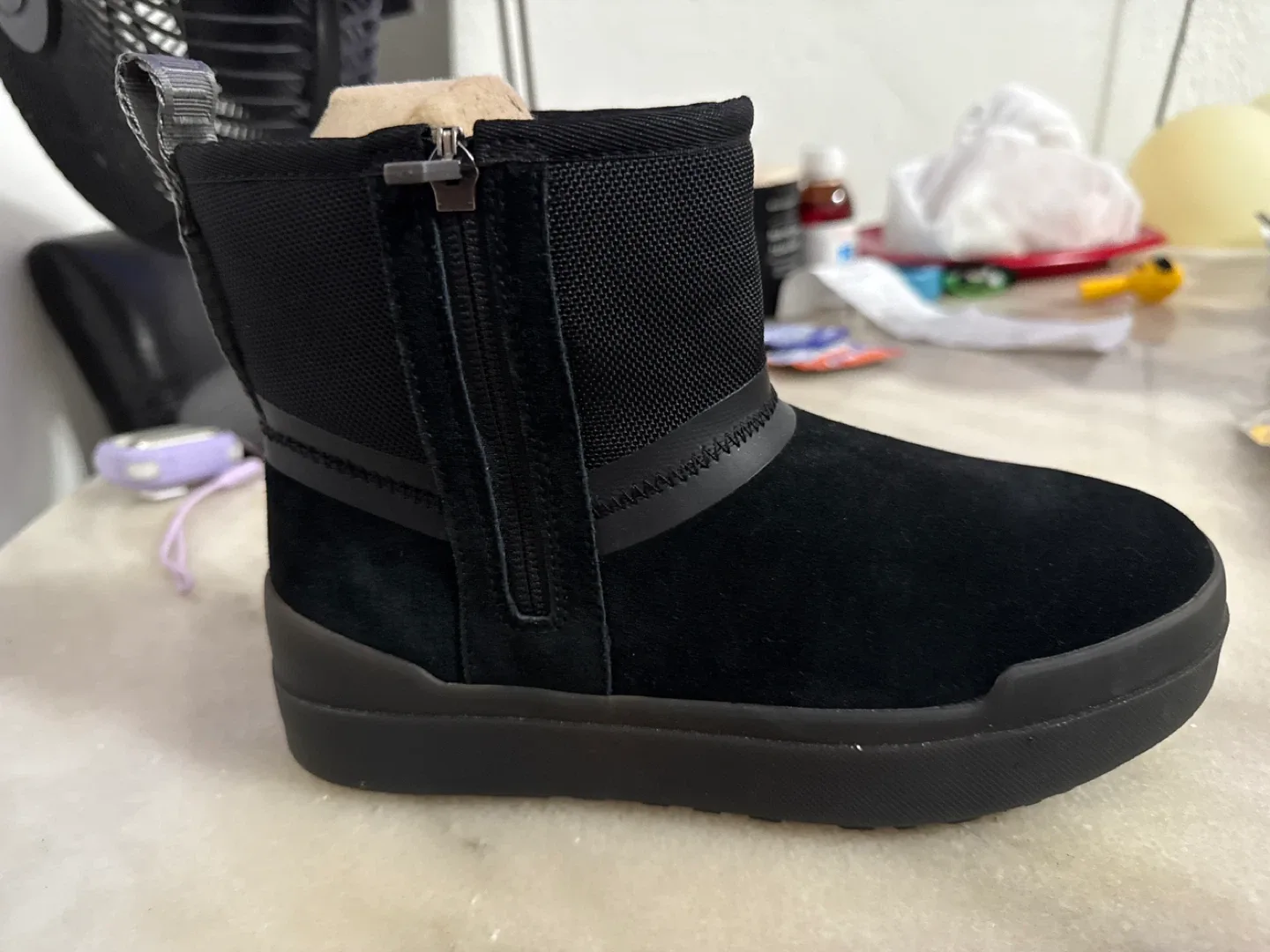 UGG Women's Droplet Black Boots, Size 8 image indicator(2)