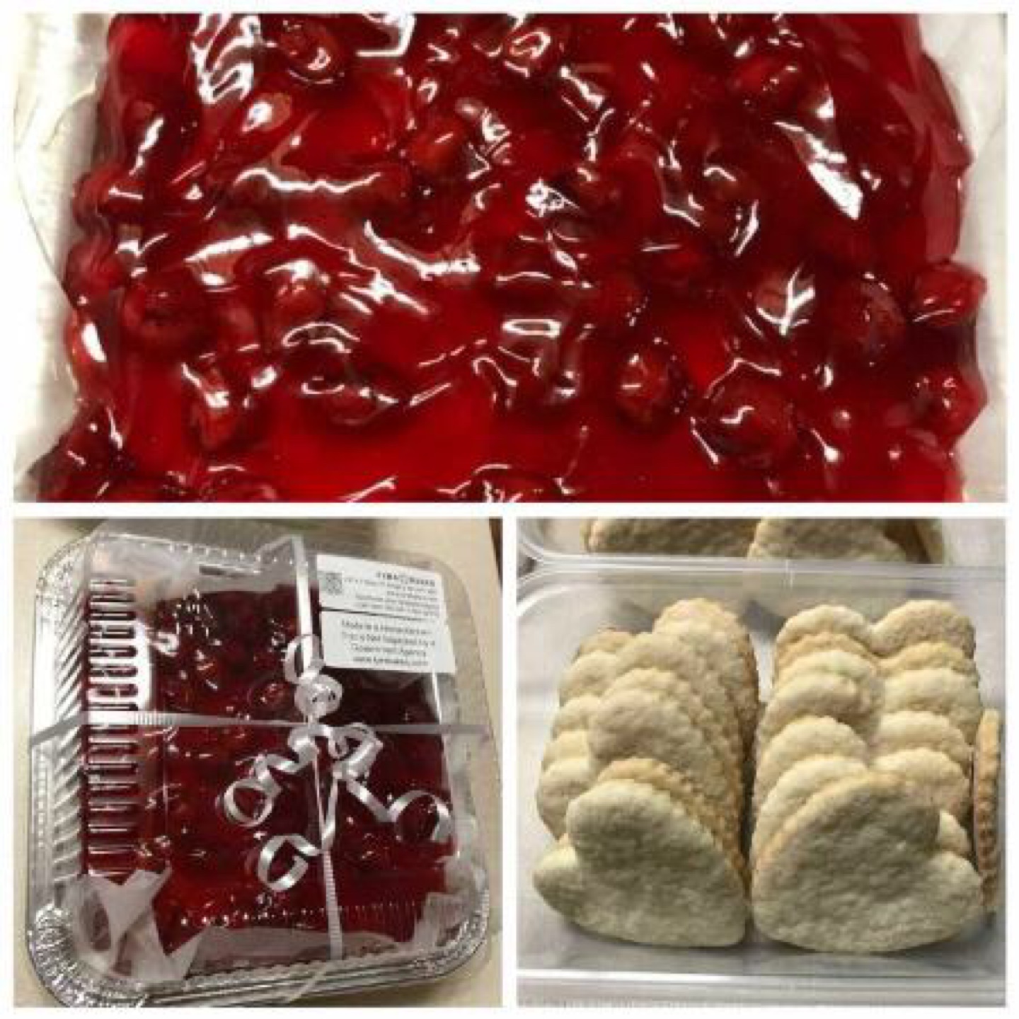1 Lower Fat Cheesecake with Cherries + Cookies - 1.4 kg size