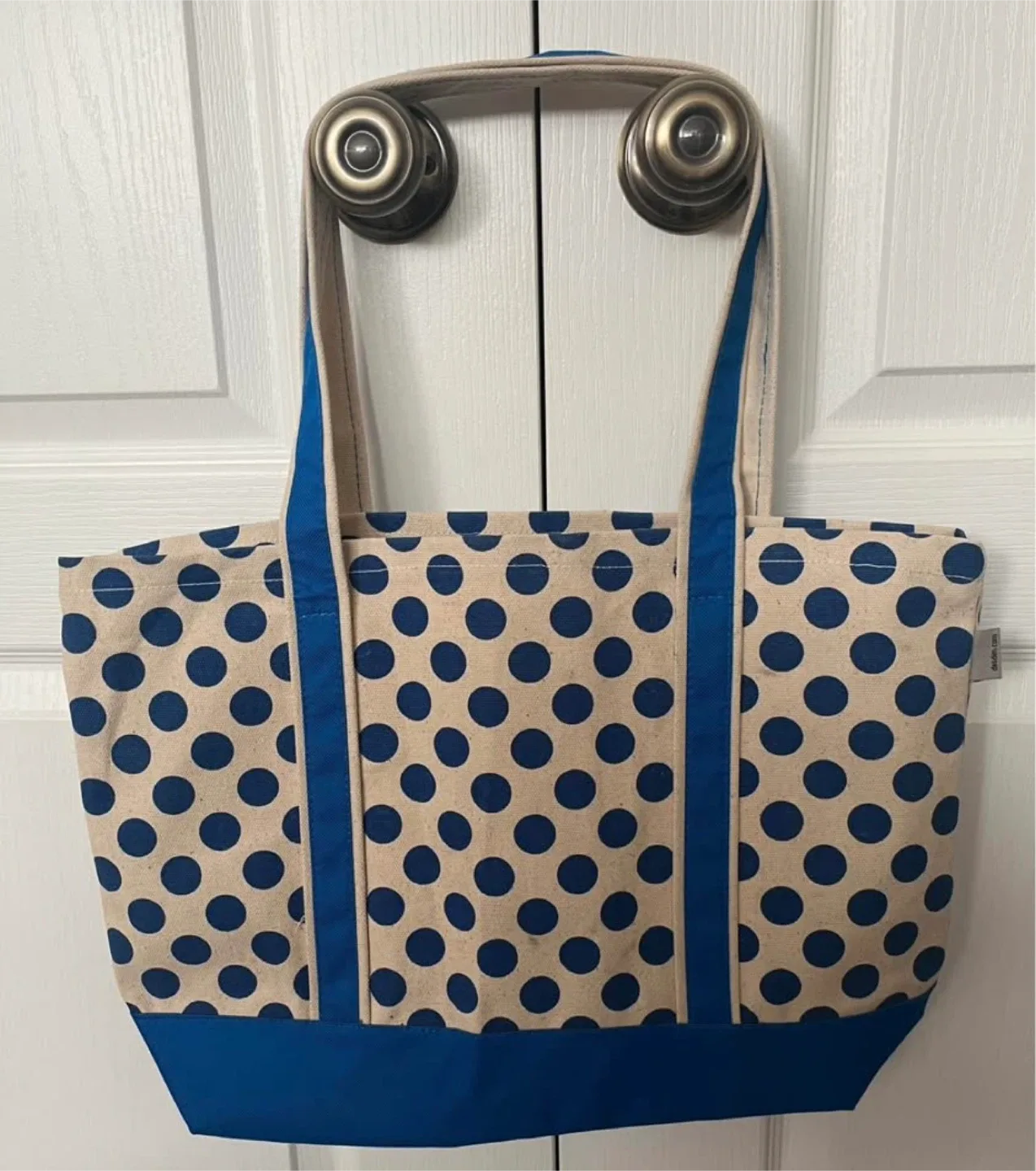 KU Jayhawks Polka Dot Tote Bag image indicator(4)