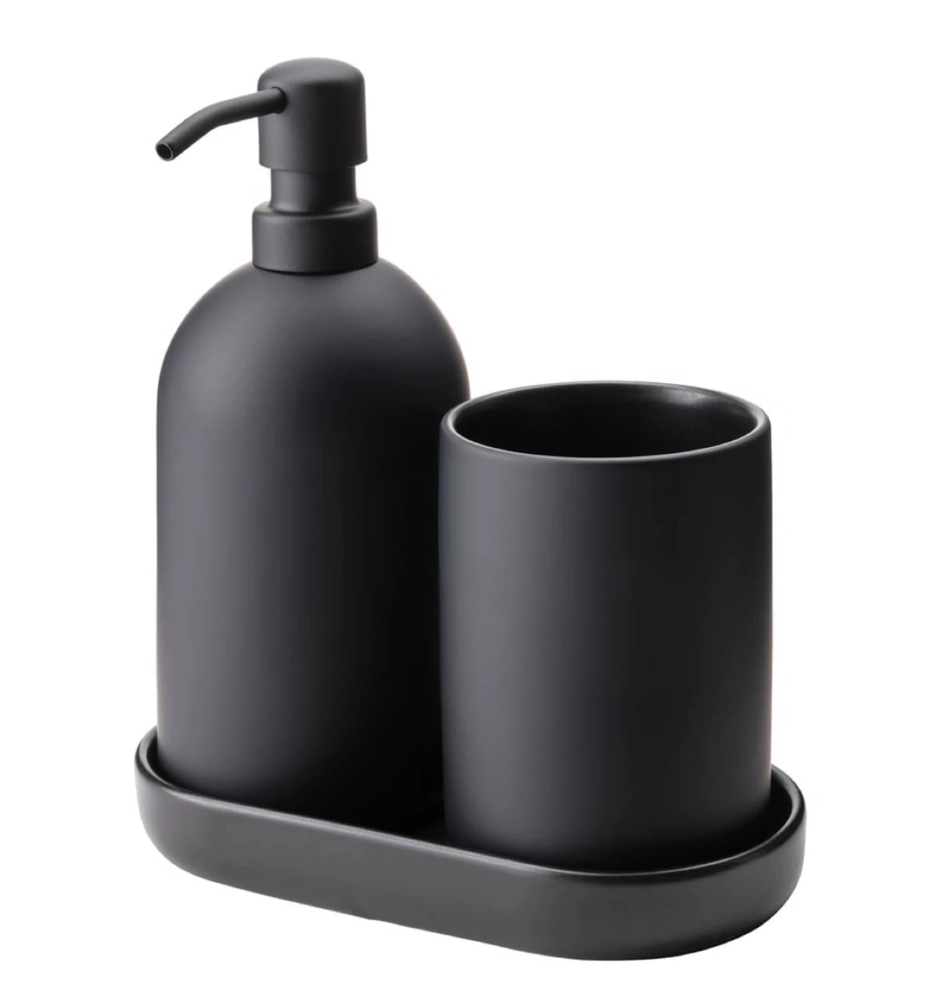 3-Piece Black Bathroom Set