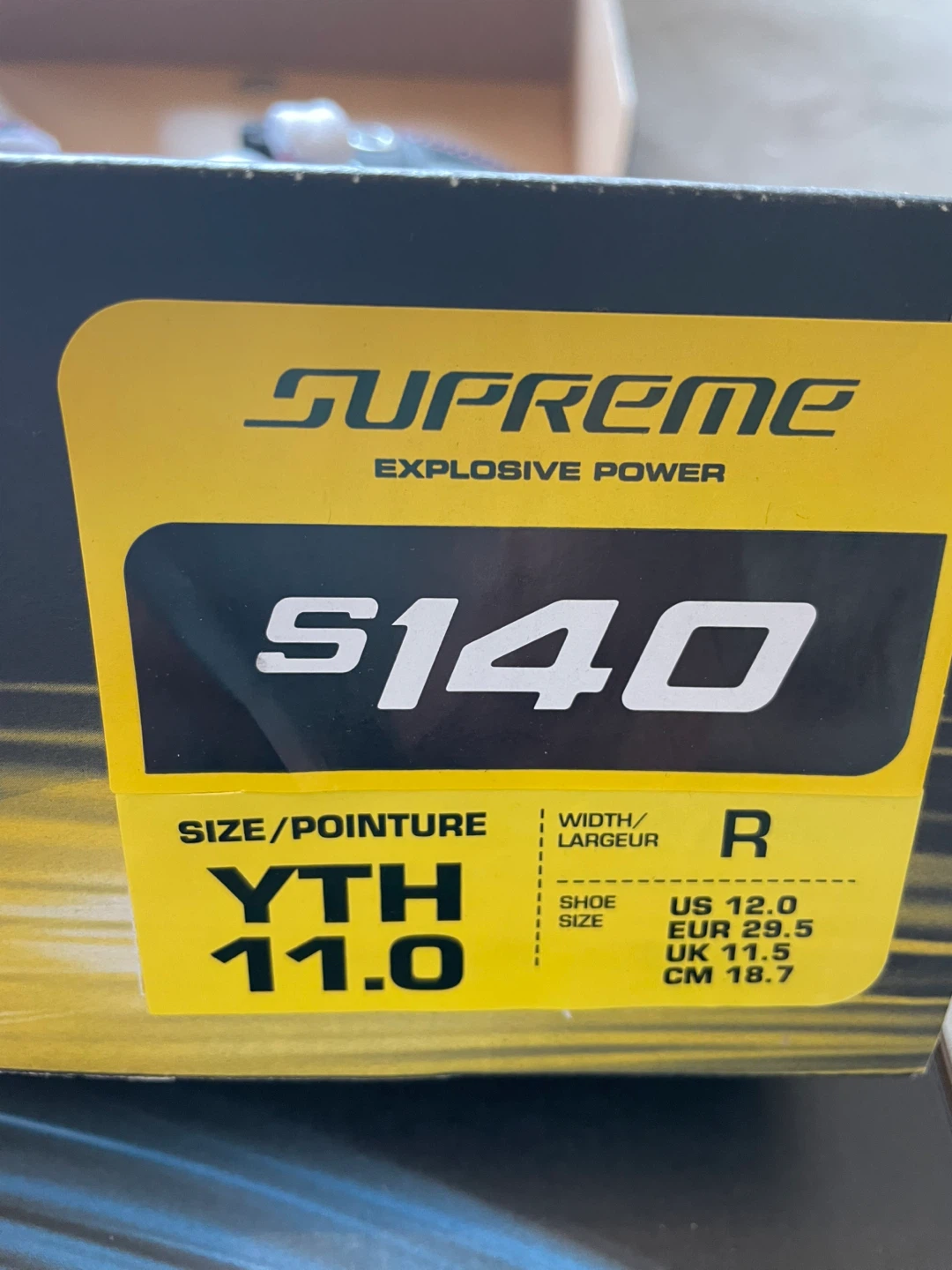Bauer Supreme S140 Youth Ice Skates - Size YTH 11.0 - photo 2