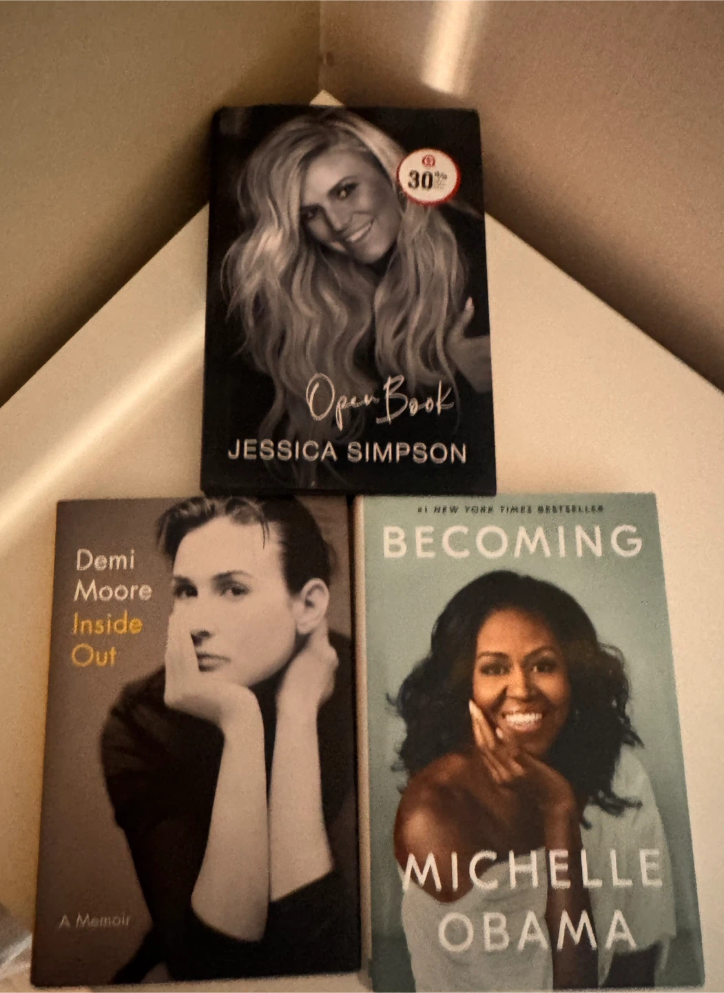 Jessica Simpson, Demi Moore, Michelle Obama Memoir Books