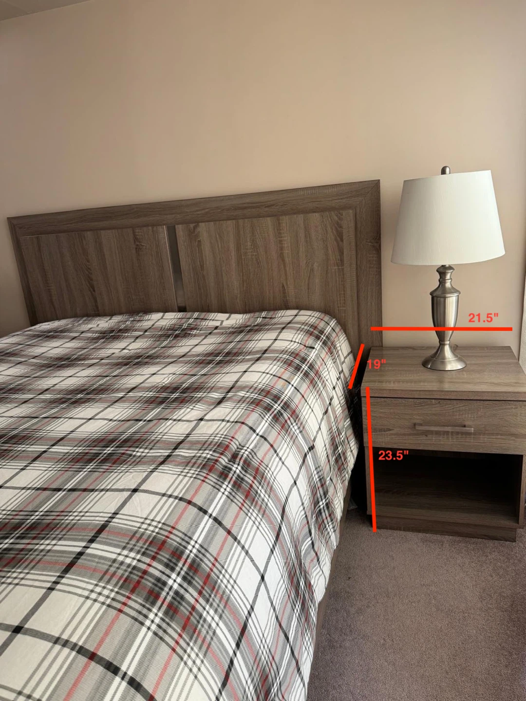 Queen Bed Frame with Nightstands, Dresser, Mattress, Box - photo 3