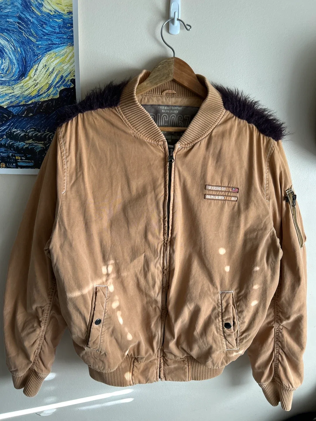 Vintage 1990s Polo Ralph Lauren Bomber Jacket - Size Large image indicator(10)