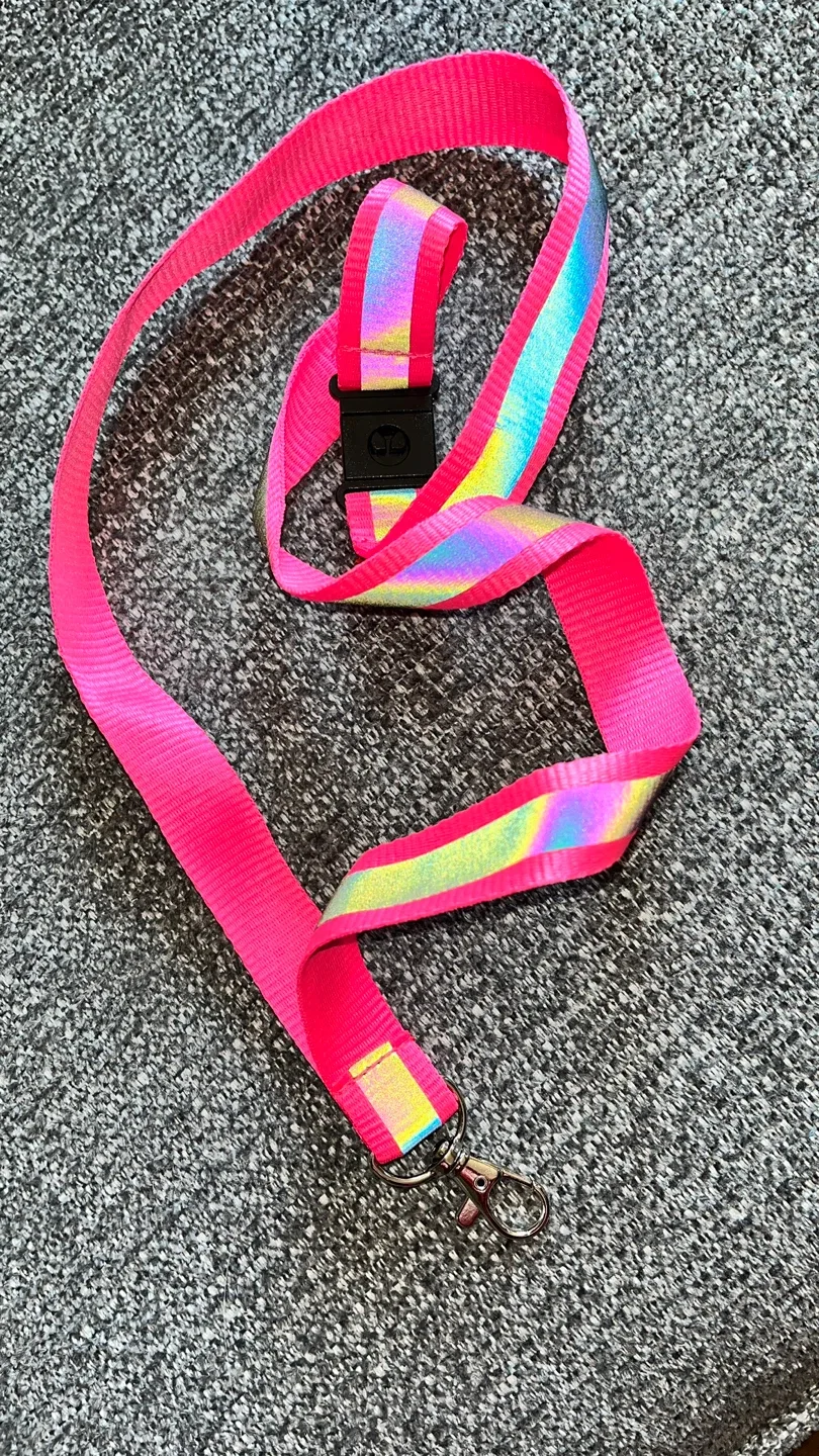 Adidas Pink Reflective Lanyard thumbnail