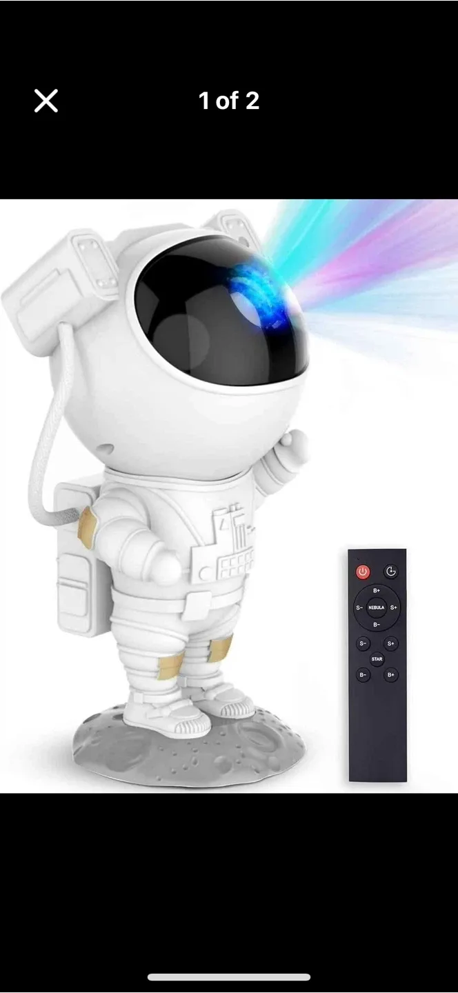 Astronaut Galaxy Projector Night Light thumbnail