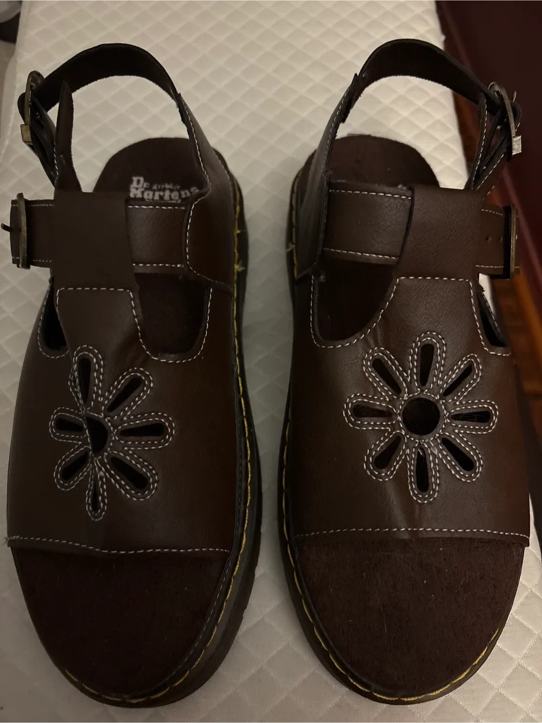 Dr. Martens Brown Leather Sandals New thumbnail