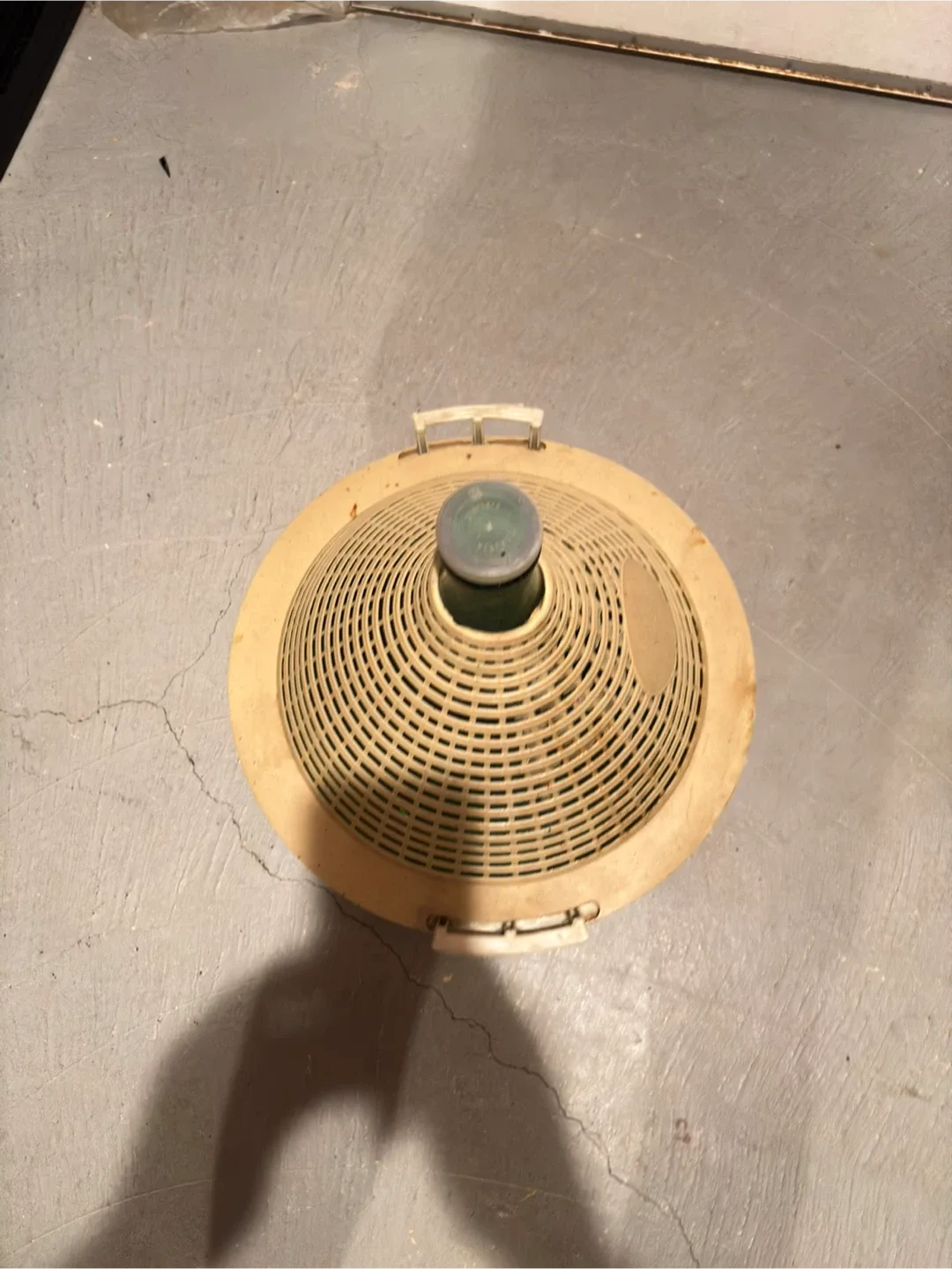 2 Vintage Demijohn Bottle in Wicker Basket image indicator(2)