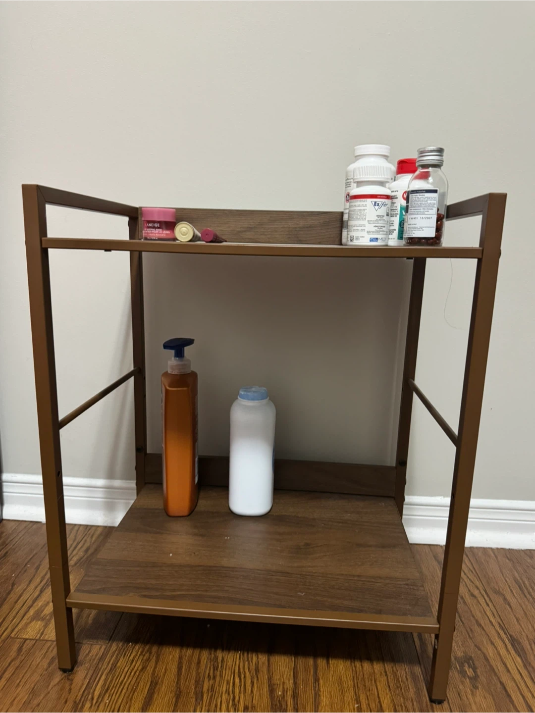 Brown Two-Tier Shelf - photo 3