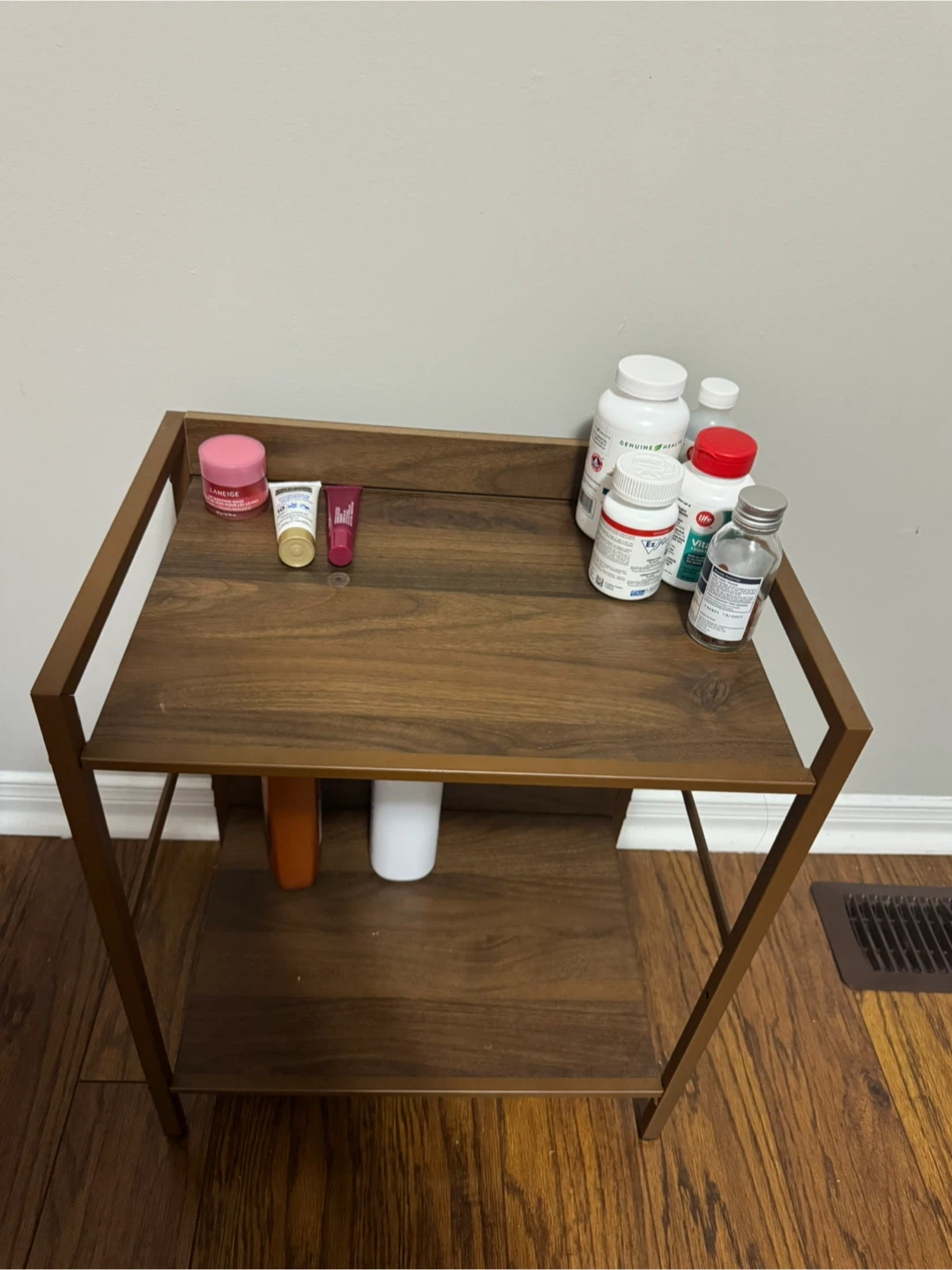 Brown Two-Tier Shelf - photo 2