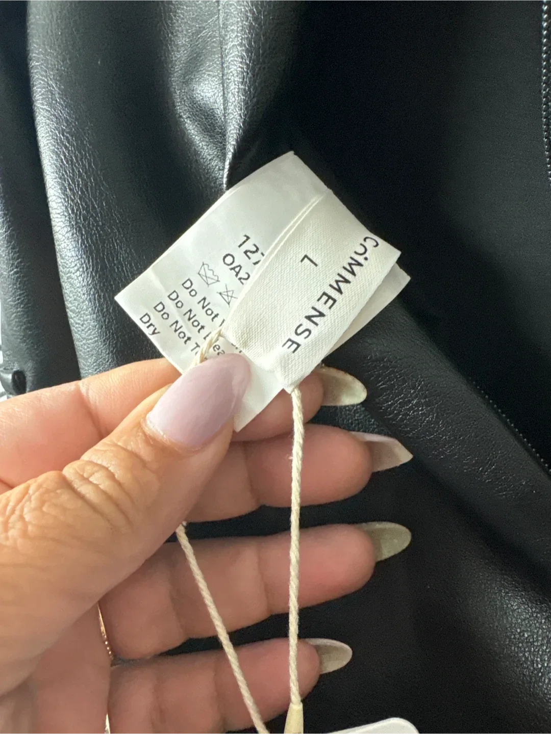 COMMENSE Black Faux Leather Skirt New image indicator(6)