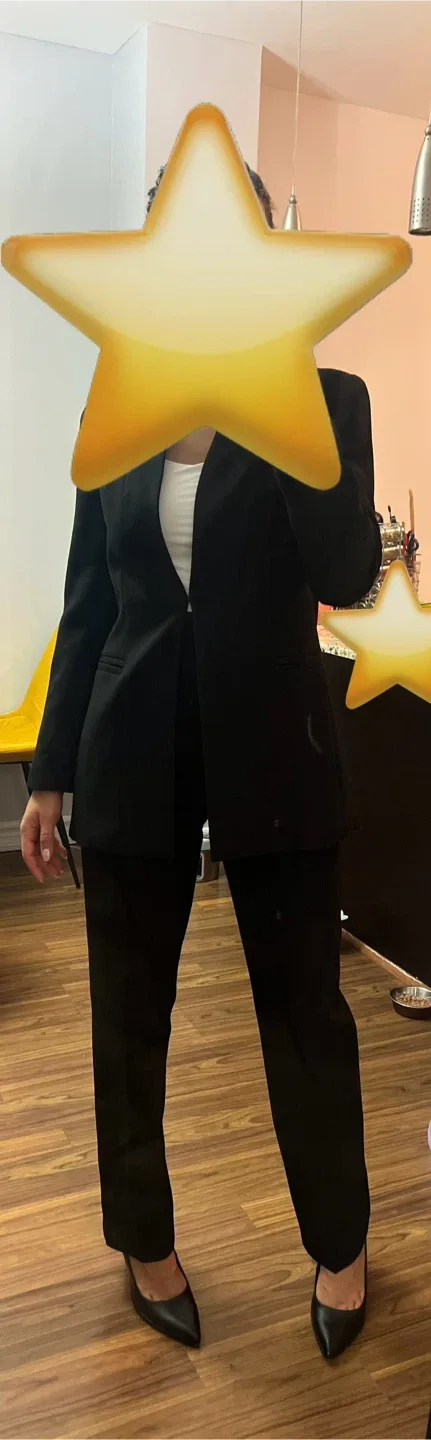 Banana Republic Black Blazer & Pants Suit Set