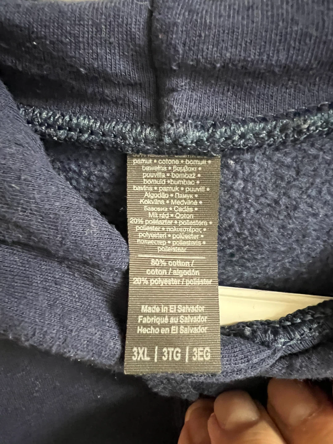 Cozy Still North Navy Blue Hoodie - Size 3XL - photo 4