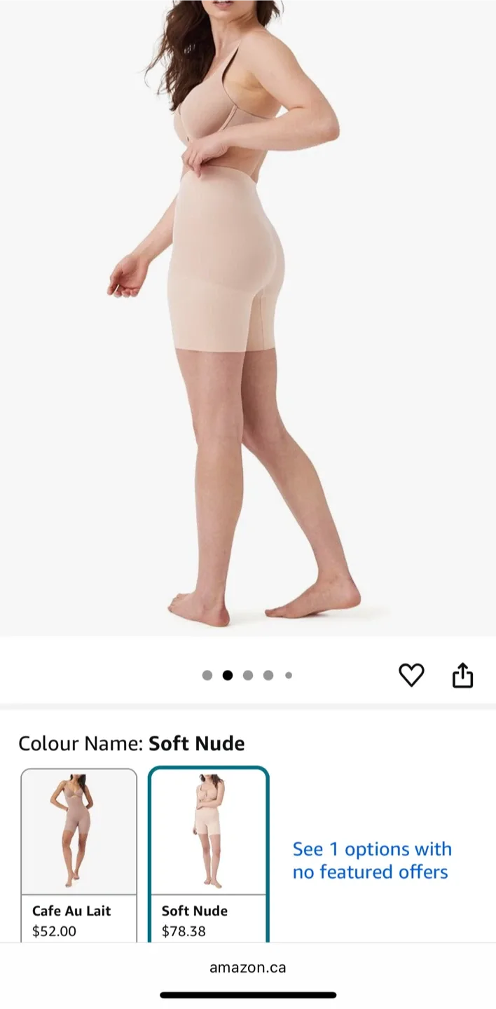 Spanx Higher Power Short - Soft Nude, Size M image indicator(4)