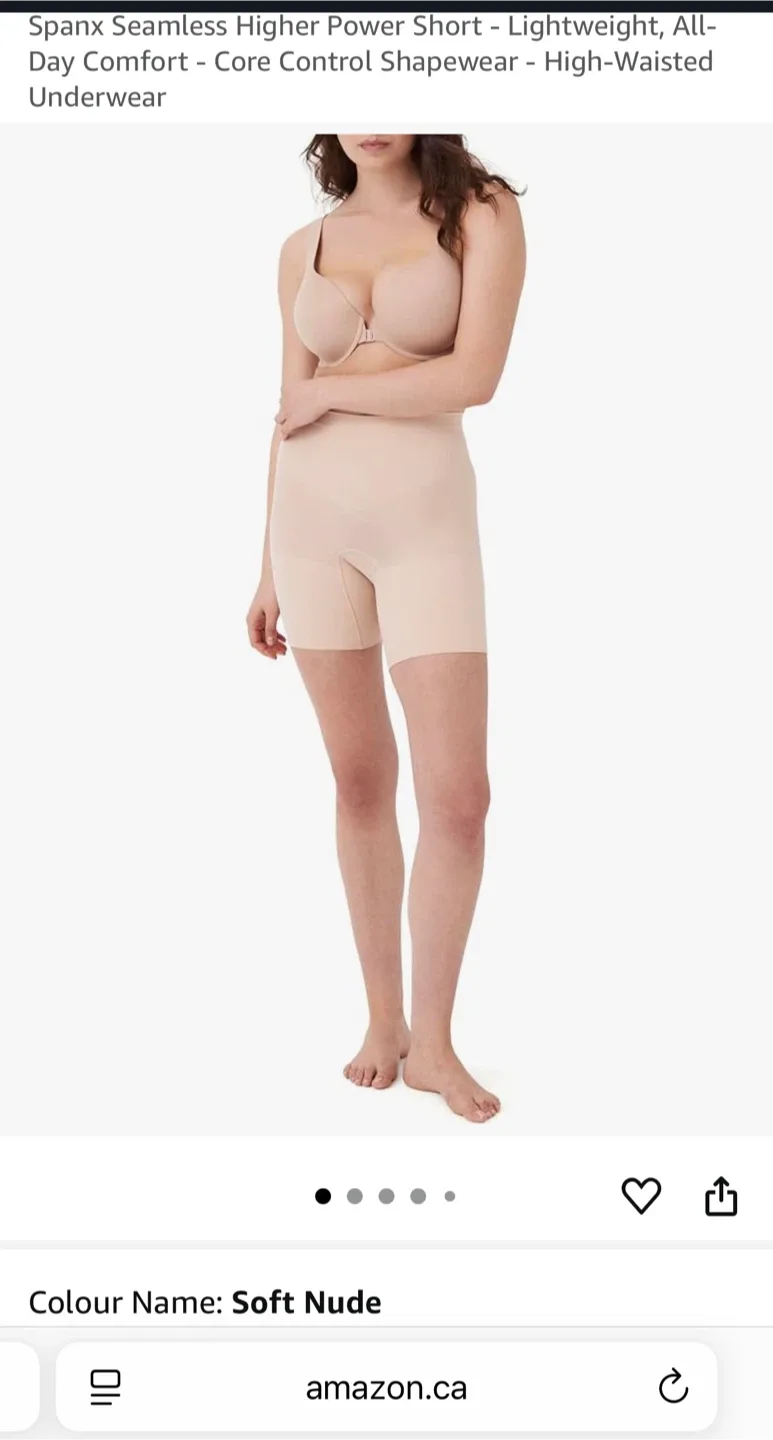 Spanx Higher Power Short - Soft Nude, Size M image indicator(3)